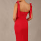 Philippa Bow shoulder detail Pencil Wiggle Dress 