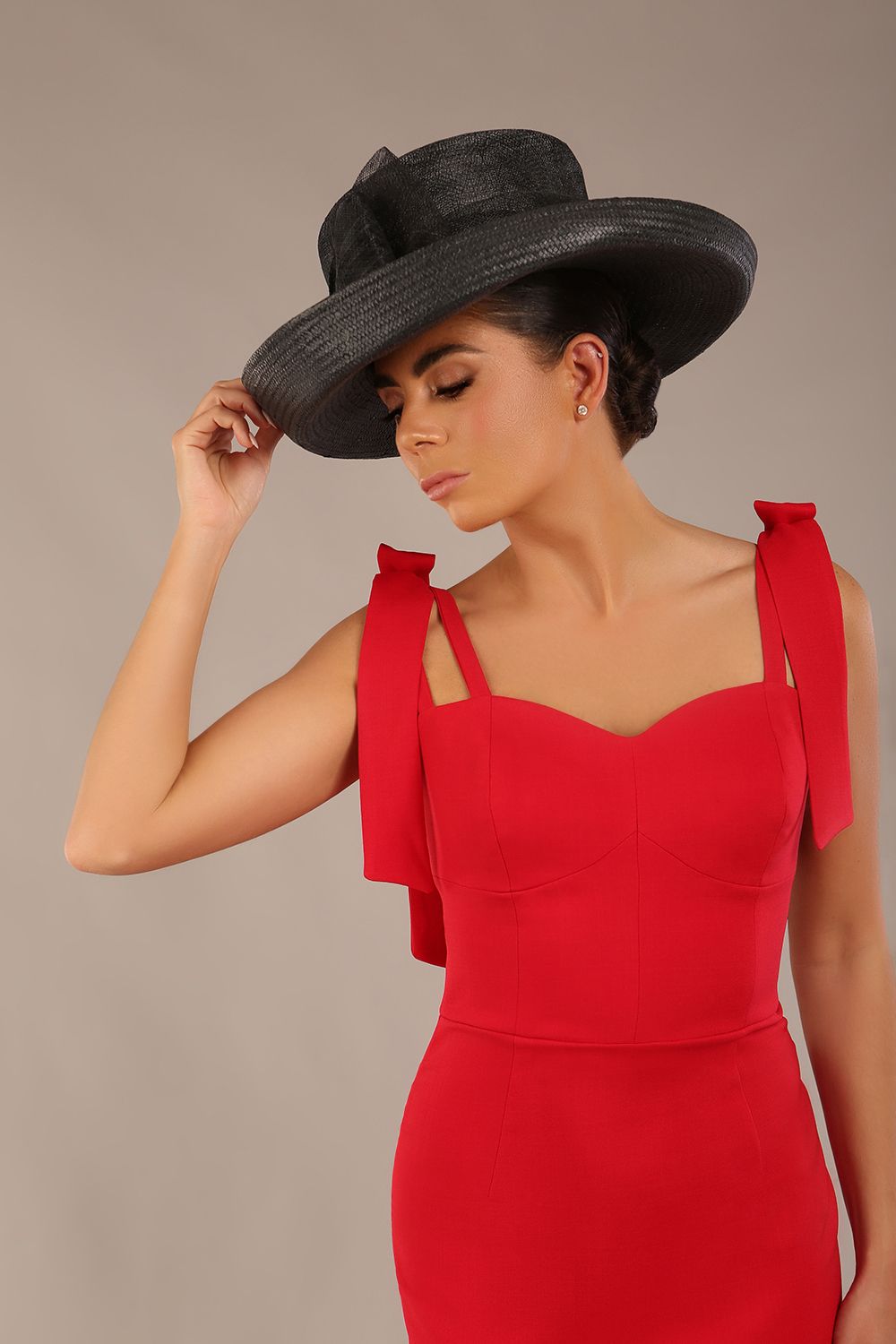 Philippa Bow shoulder detail Pencil Wiggle Dress – Diva Catwalk, image 12