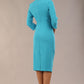 Plaza Trapezium neckline Cutout Pencil Sleeved Dress 