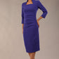 Plaza Trapezium neckline Cutout Pencil Sleeved Dress 