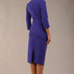 Plaza Trapezium neckline Cutout Pencil Sleeved Dress 