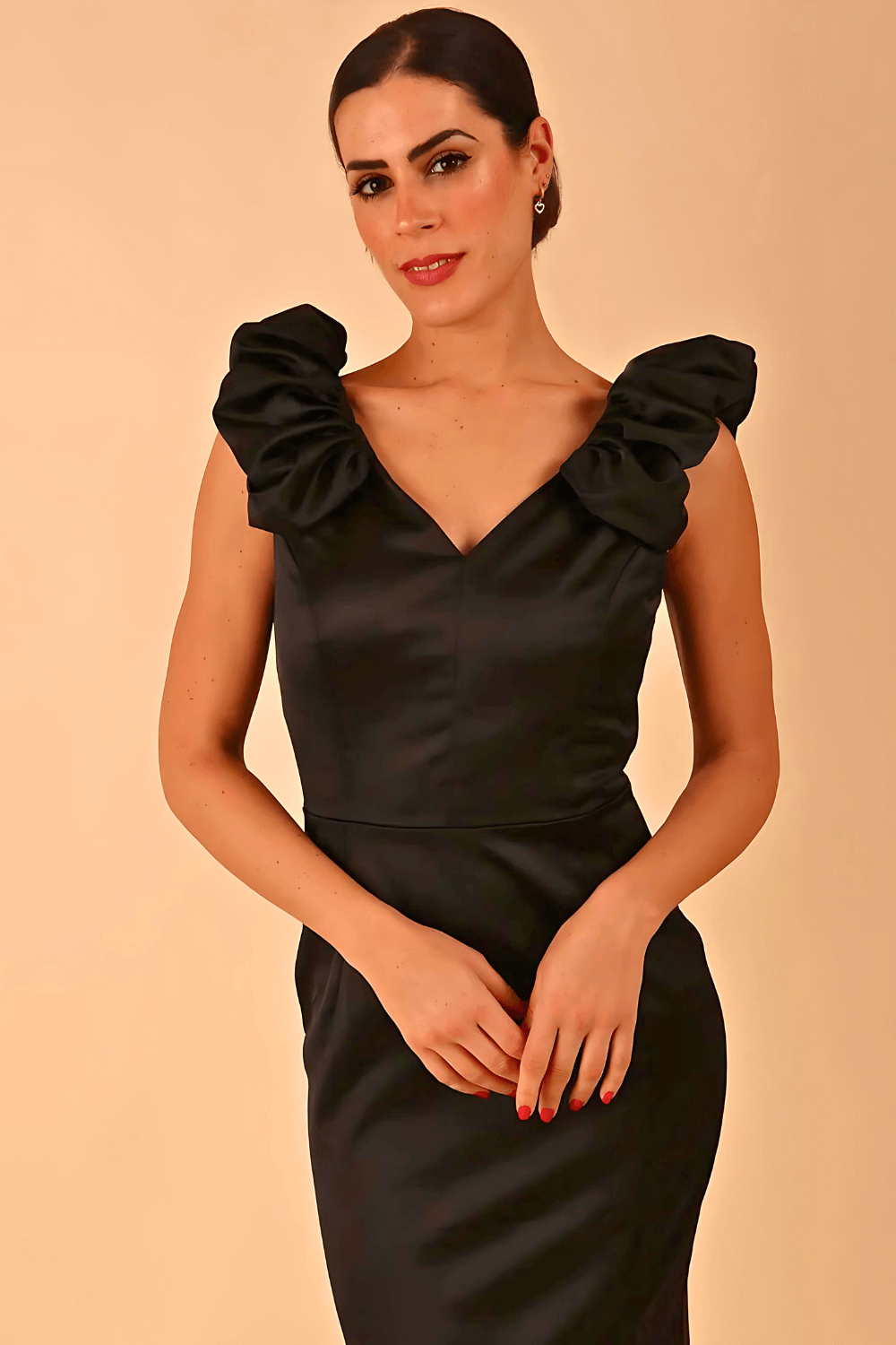 Prudence Satin Pencil Dress – Diva Catwalk, image 9