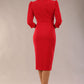 Quintessa Three Petal Keyhole Pencil Dress 