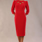 Quintessa Three Petal Keyhole Pencil Dress 