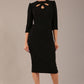 Quintessa Three Petal Keyhole Pencil Dress 