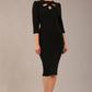 Quintessa Three Petal Keyhole Pencil Dress 