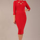 Quintessa Three Petal Keyhole Pencil Dress 