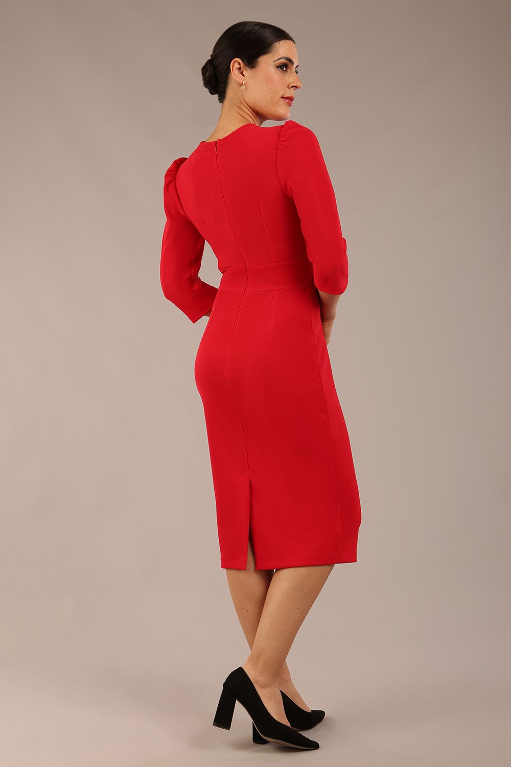Quintessa Three Petal Keyhole Pencil Dress 