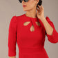 Quintessa Three Petal Keyhole Pencil Dress 