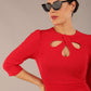 Quintessa Three Petal Keyhole Pencil Dress 