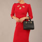 Quintessa Three Petal Keyhole Pencil Dress 