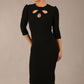 Quintessa Three Petal Keyhole Pencil Dress 