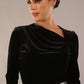 Radley Sleeved Velvet Asymmetric Top 