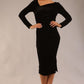 Renoir Long Sleeve Velvet Dress 