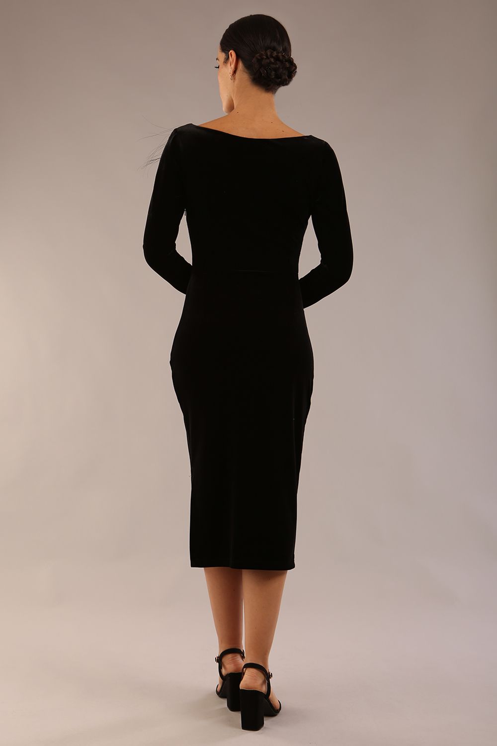 Renoir Long Sleeve Velvet Dress – Diva Catwalk, image 8