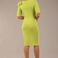Reverie Short Sleeve Stretch Pencil Dress with Bow Detail 