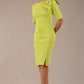 Reverie Short Sleeve Stretch Pencil Dress with Bow Detail 