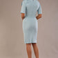 Reverie Short Sleeve Stretch Pencil Dress with Bow Detail 