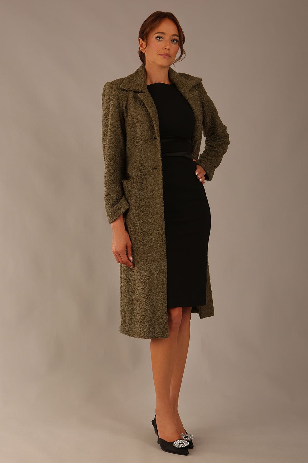 Rialto Satin Waist Pencil Dress 