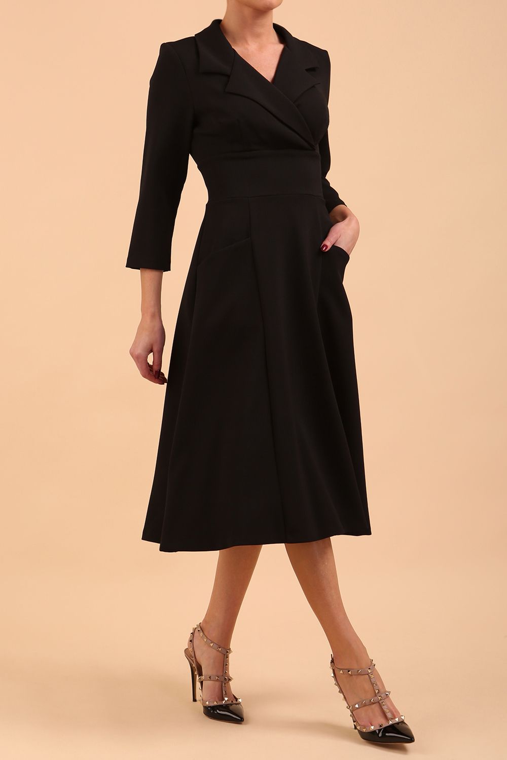 Riviera Sleeved Swing Dress – Diva Catwalk, image 14