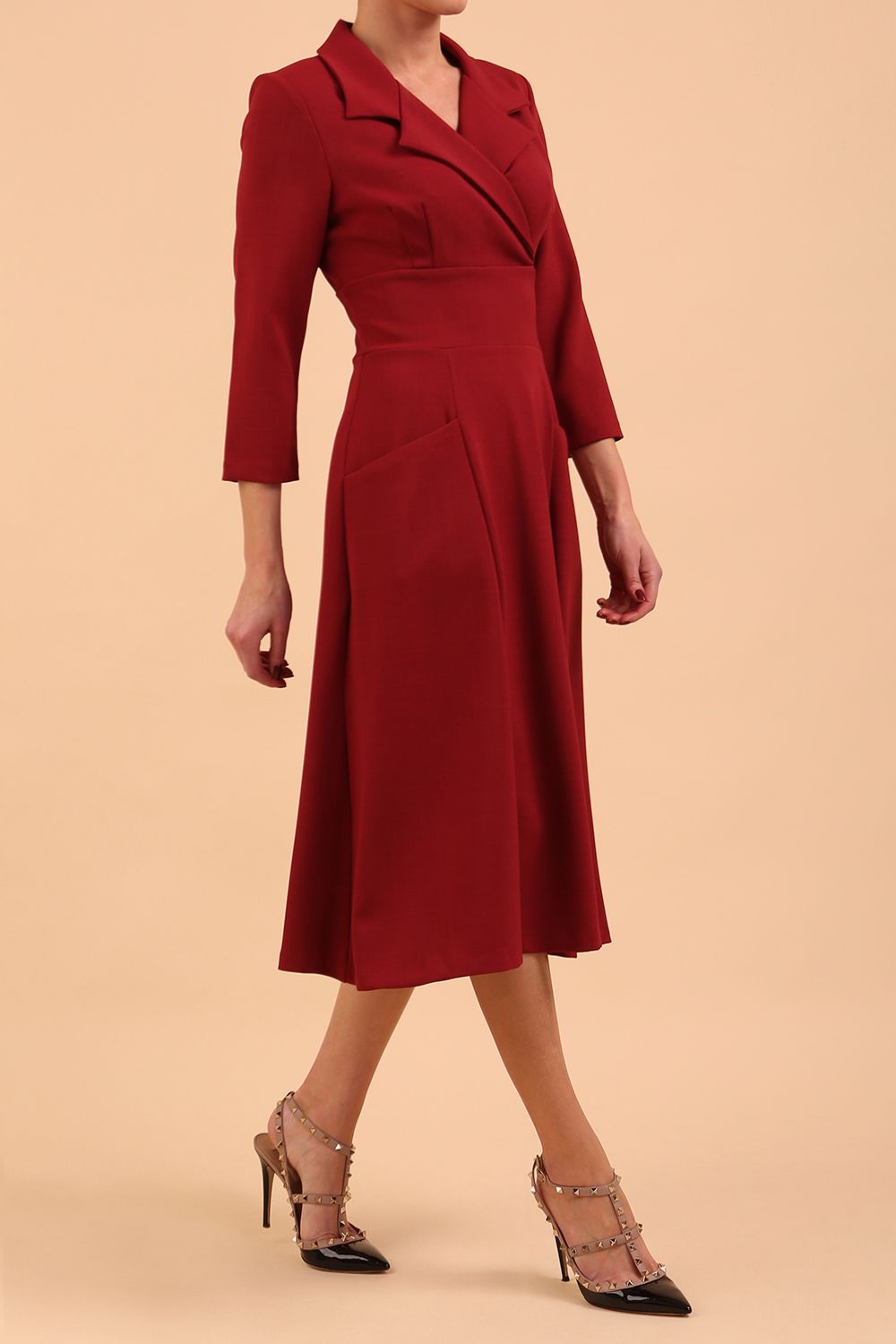 Riviera Sleeved Swing Dress – Diva Catwalk, image 4