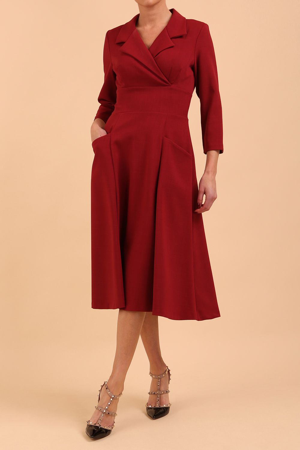 Riviera Sleeved Swing Dress 