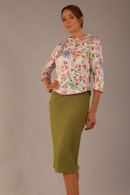 Rockwell 3/4 Sleeved Satin Top 