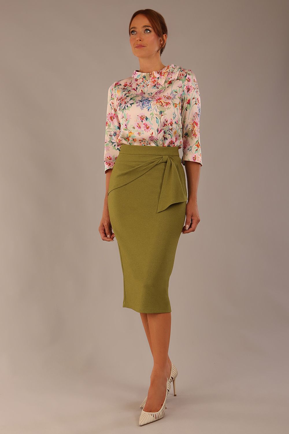 Rockwell 3/4 Sleeved Satin Top – Diva Catwalk, image 5