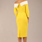 Rosalind Off Shoulder Bi-stretch Pencil Dress 