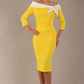 Rosalind Off Shoulder Bi-stretch Pencil Dress 