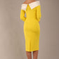 Rosalind Off Shoulder Bi-stretch Pencil Dress 