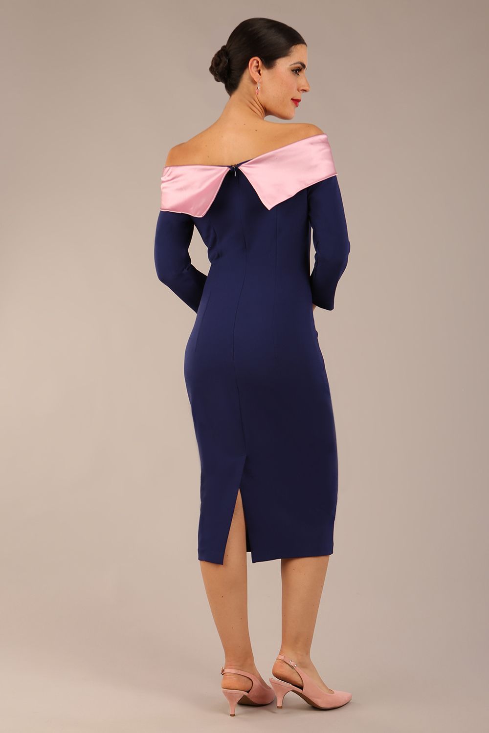 Rosalind Off Shoulder Bow Detail Pencil Dress – Diva Catwalk, image 15