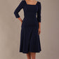 Rowan Ruched Square Neck Dress 