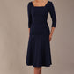 Rowan Ruched Square Neck Dress 