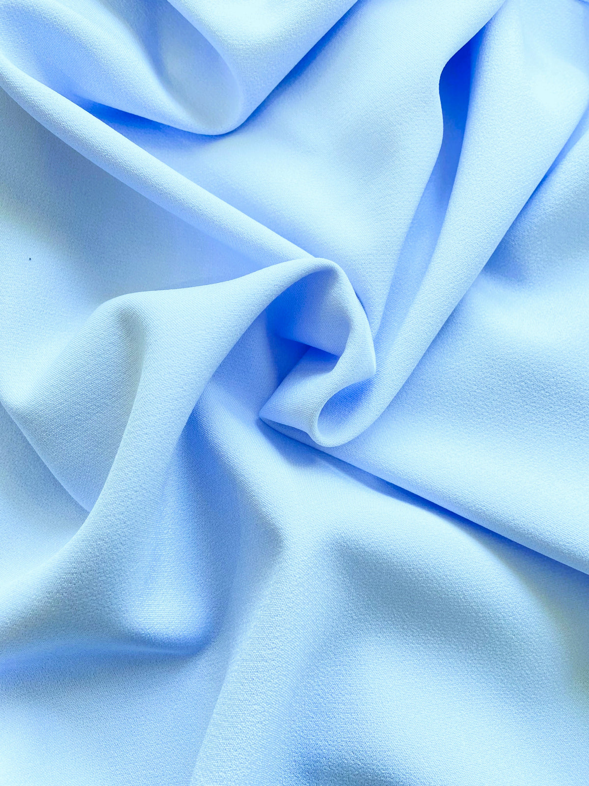 close up sky blue fabric