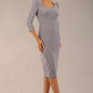 Seed Aurelia 3/4 Sleeve Knee Length Pencil Dress 