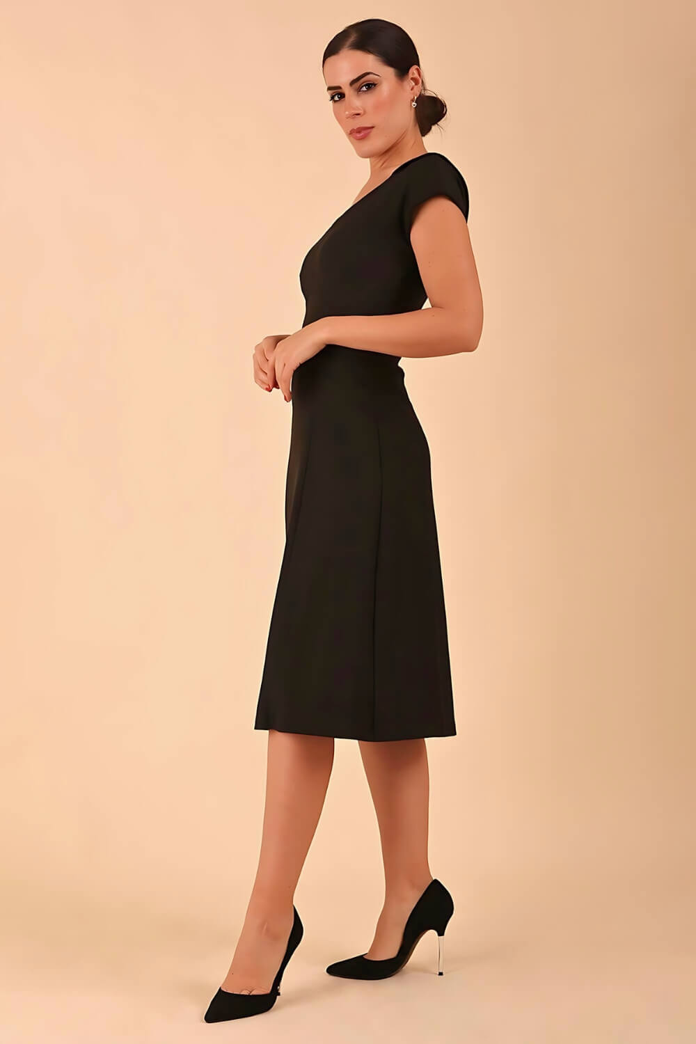 Seed Bowmore V-Neck A-line Dress – Diva Catwalk, image 3