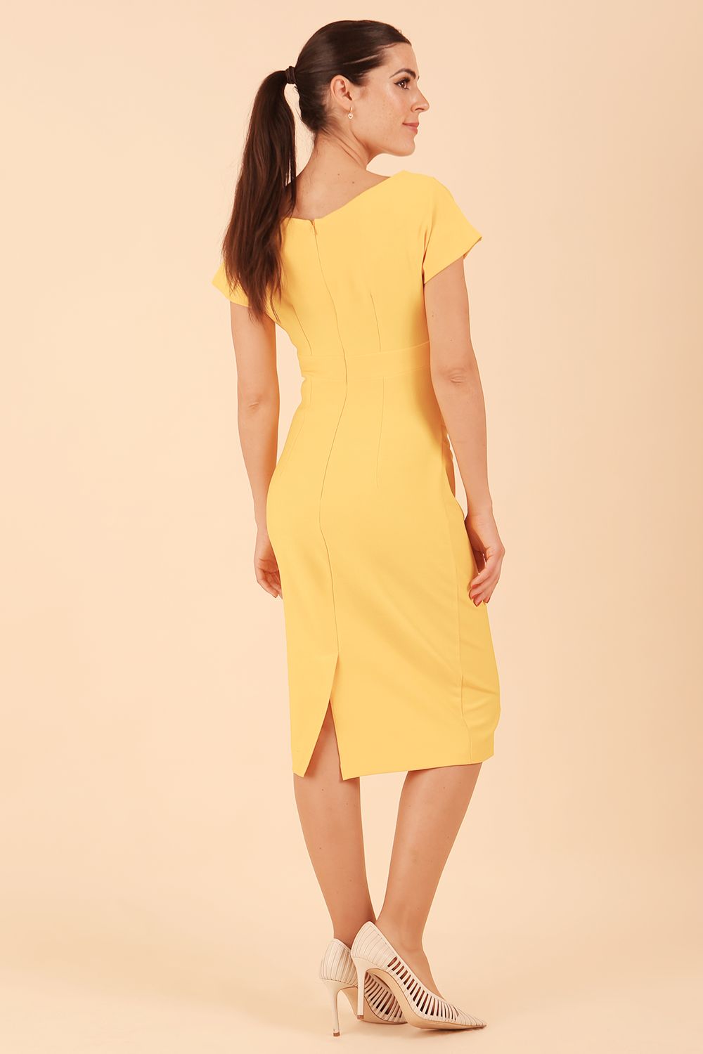 Seed Brooke Cap Sleeve Pencil Dress – Diva Catwalk, image 23