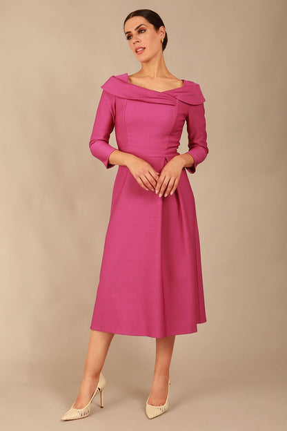 Seed Chrysanta Sculptural Collar Dress 