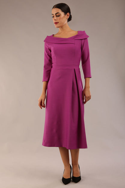 Seed Chrysanta Sculptural Collar Dress 