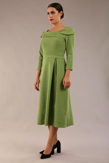 Seed Chrysanta Sculptural Collar Dress 