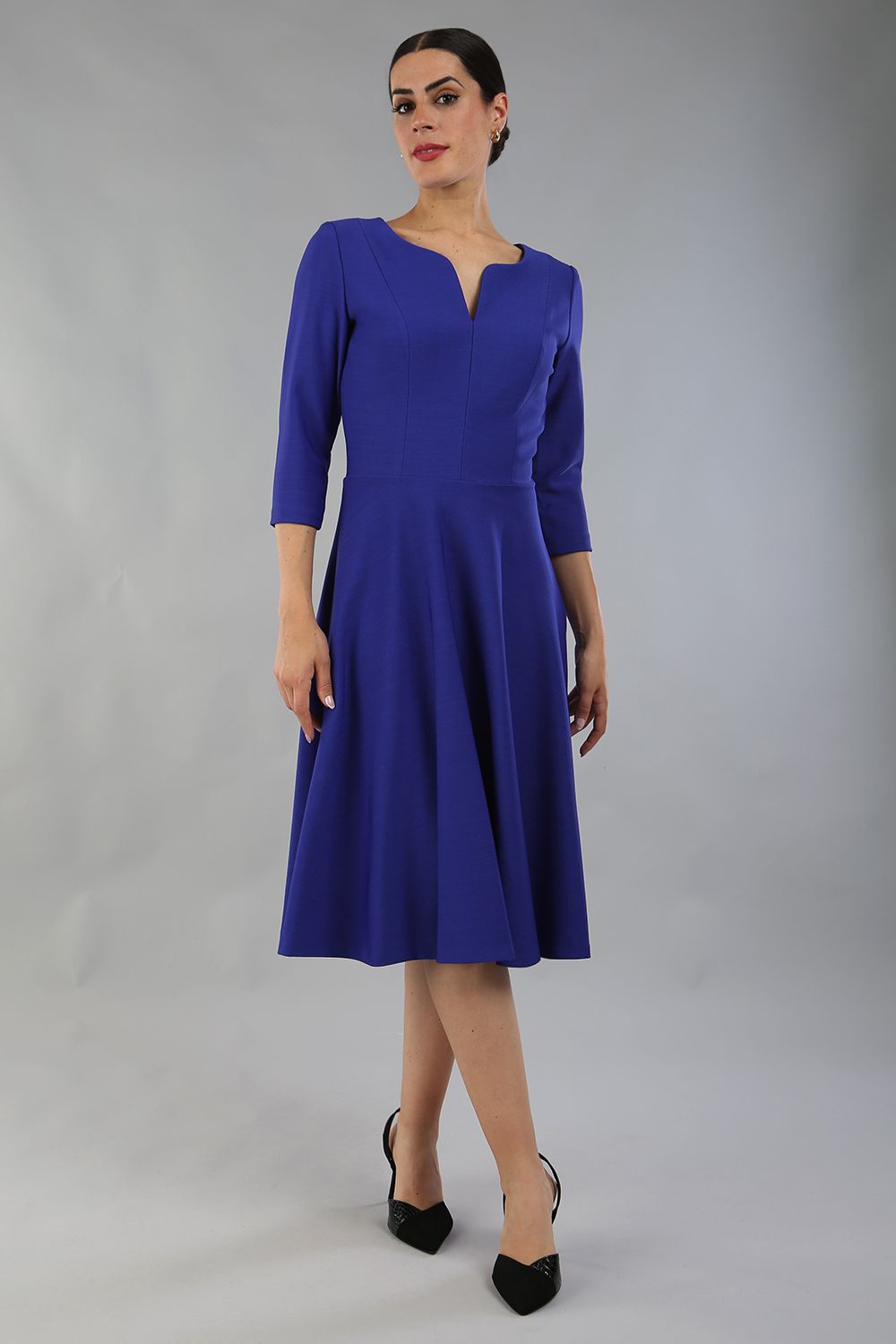 Seed Corsham Swing Dress in Palace Blue – Diva Catwalk, image 1