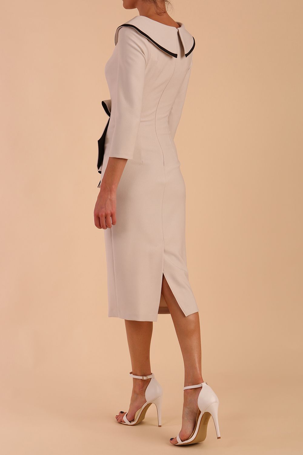 Seed Elsye 3/4 Sleeve Midi Length Pencil Dress – Diva Catwalk, image 15