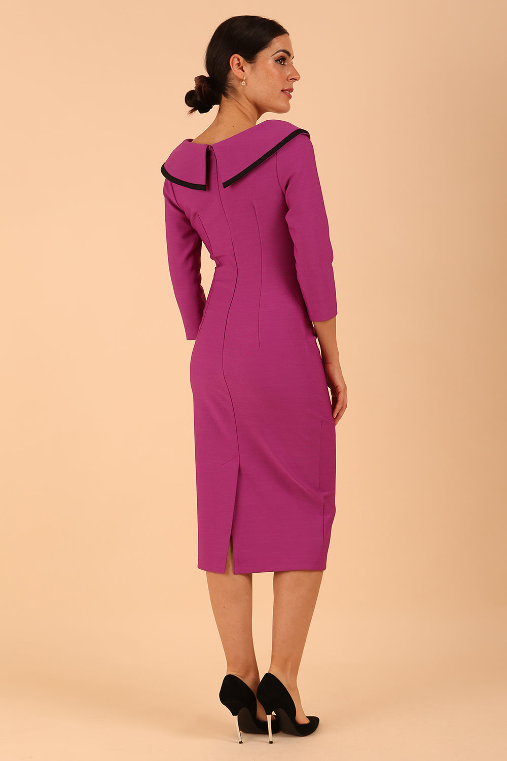 Seed Elsye 3/4 Sleeve Midi Length Pencil Dress – Diva Catwalk, image 9