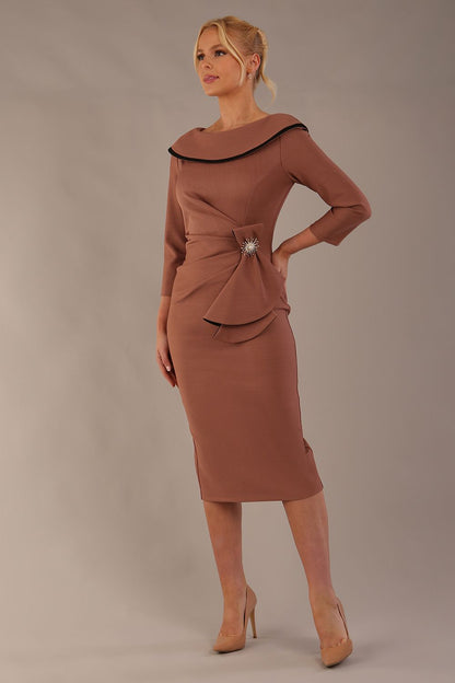 Seed Elsye 3/4 Sleeve Midi Length Pencil Dress 