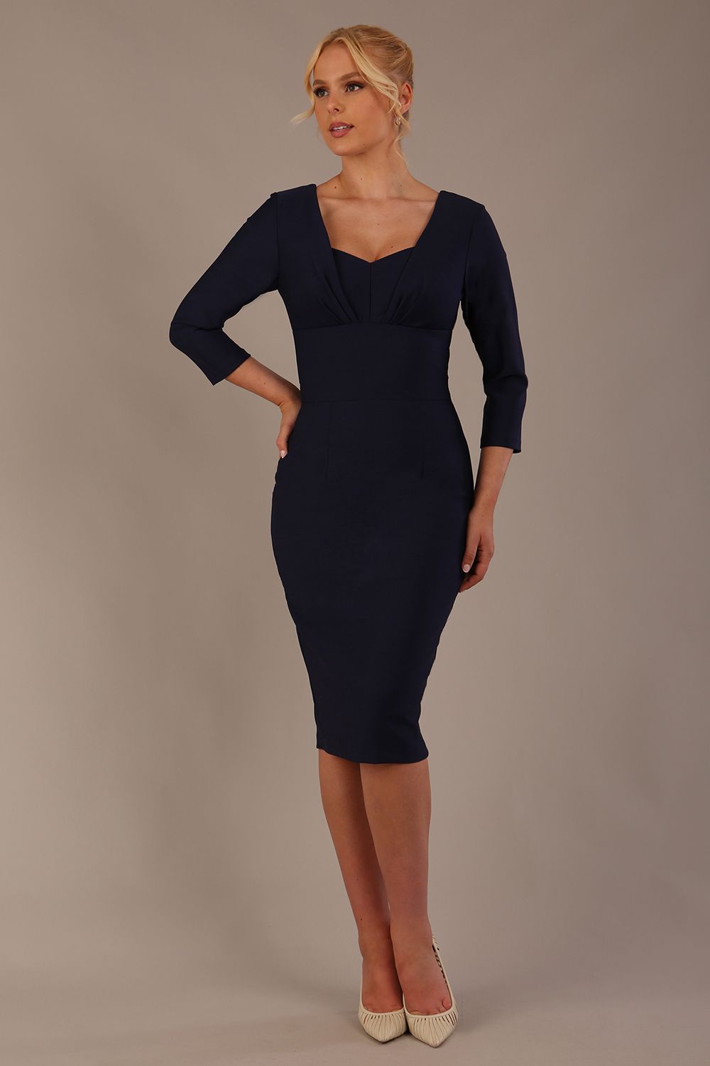 Seed Greenwich Sleeved Pencil Dress – Diva Catwalk, image 16