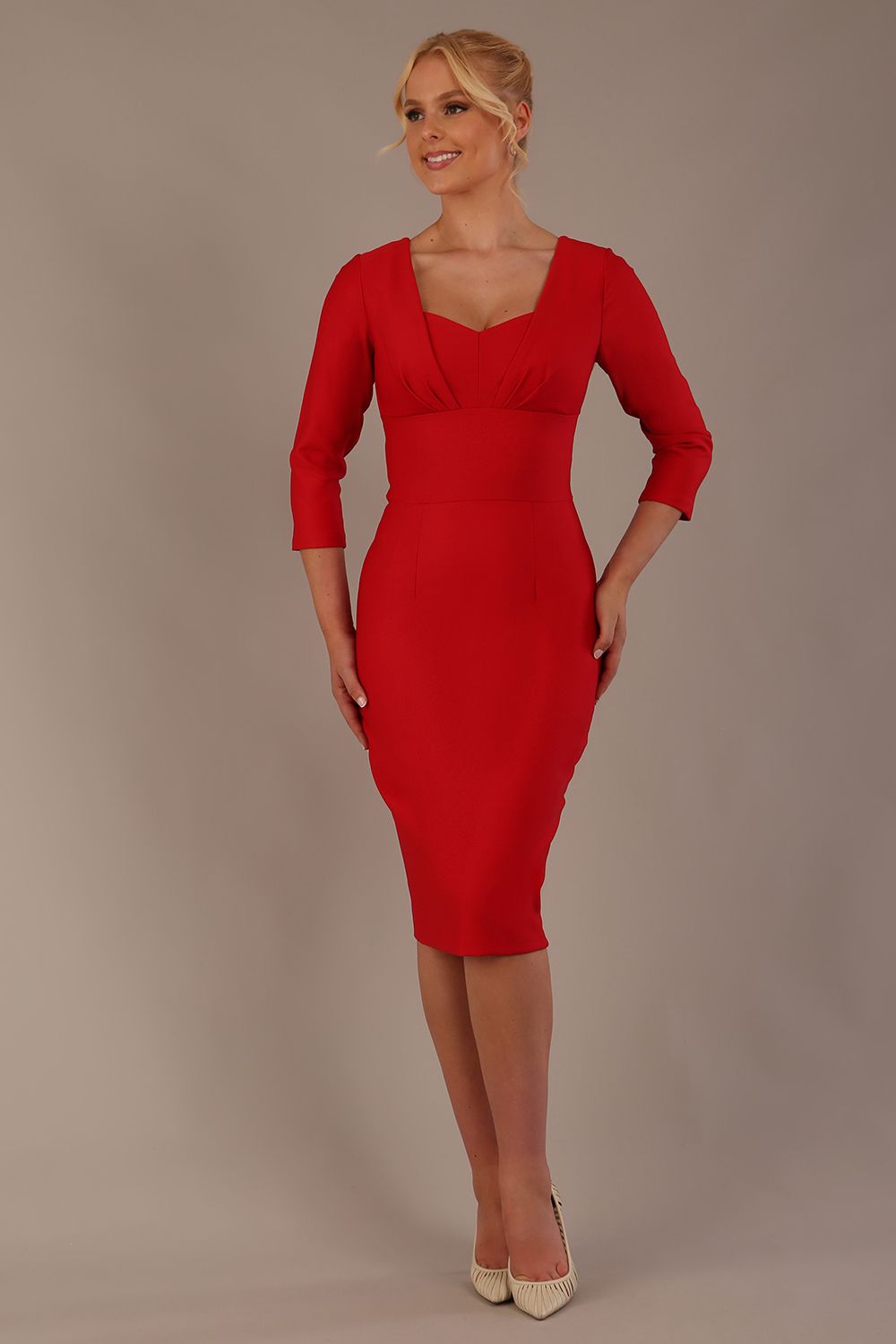 Seed Greenwich Sleeved Pencil Dress – Diva Catwalk, image 3