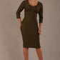 Seed Greenwich Sleeved Pencil Dress 