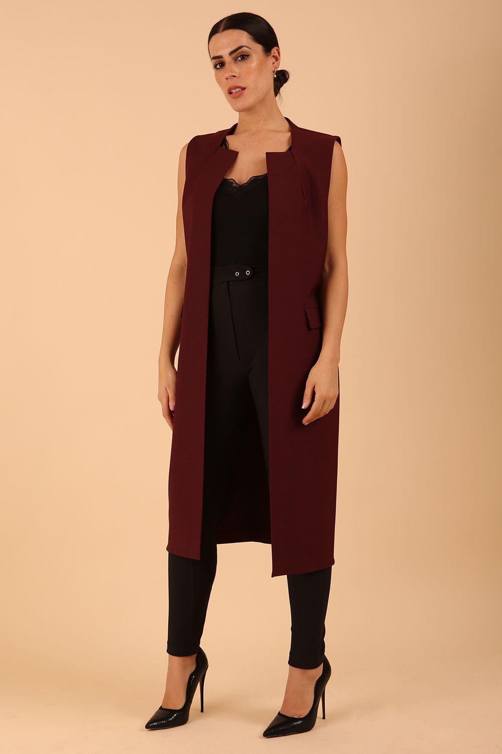 Seed Harvard Sleeveless Coat – Diva Catwalk, image 8