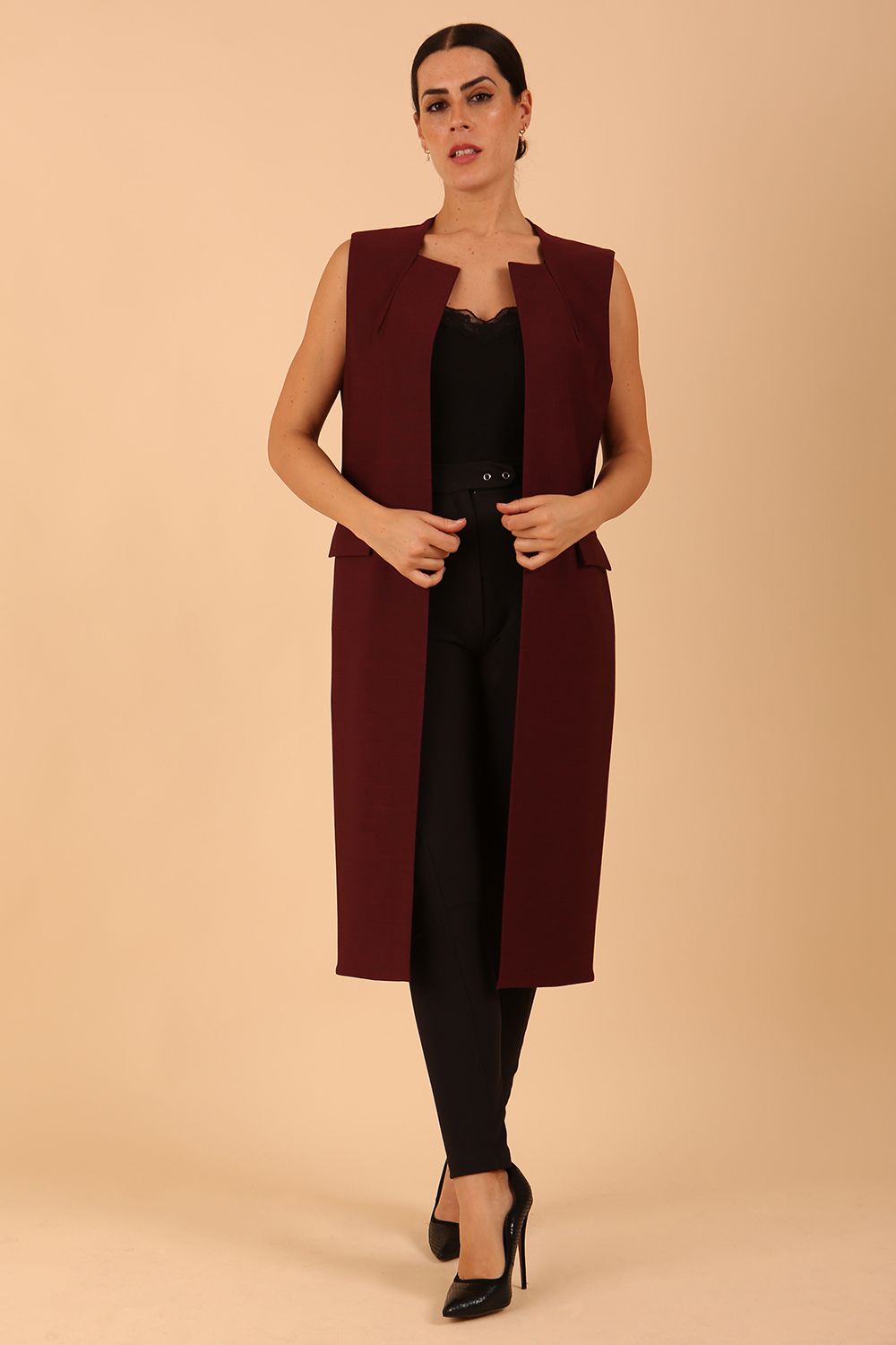 Seed Harvard Sleeveless Coat – Diva Catwalk, image 9